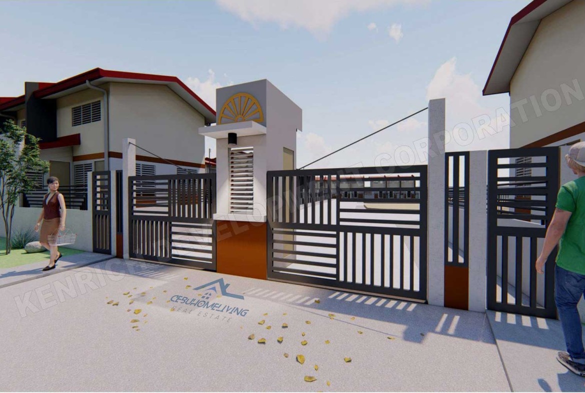 Villa Erika Carcar clubhouse and site office 3D perspective design